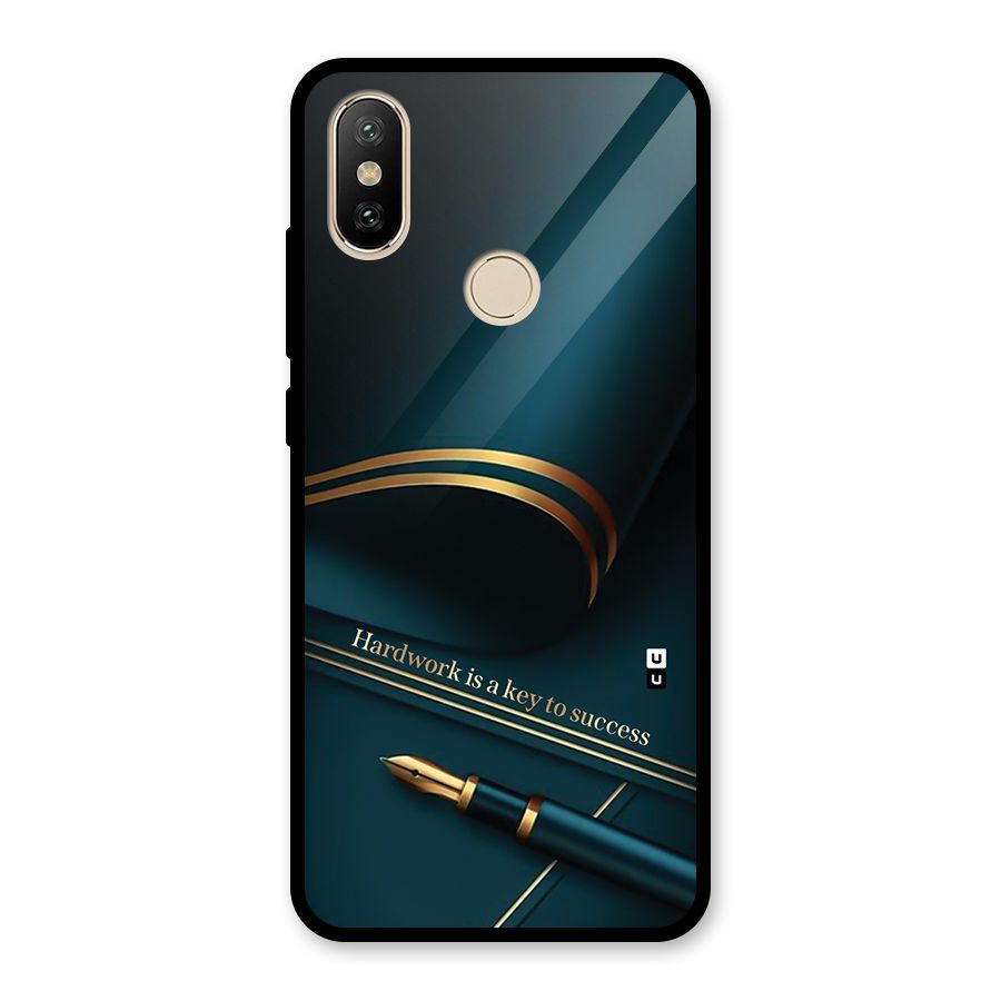 Hardwork Is Key Glass Back Case for Redmi A2