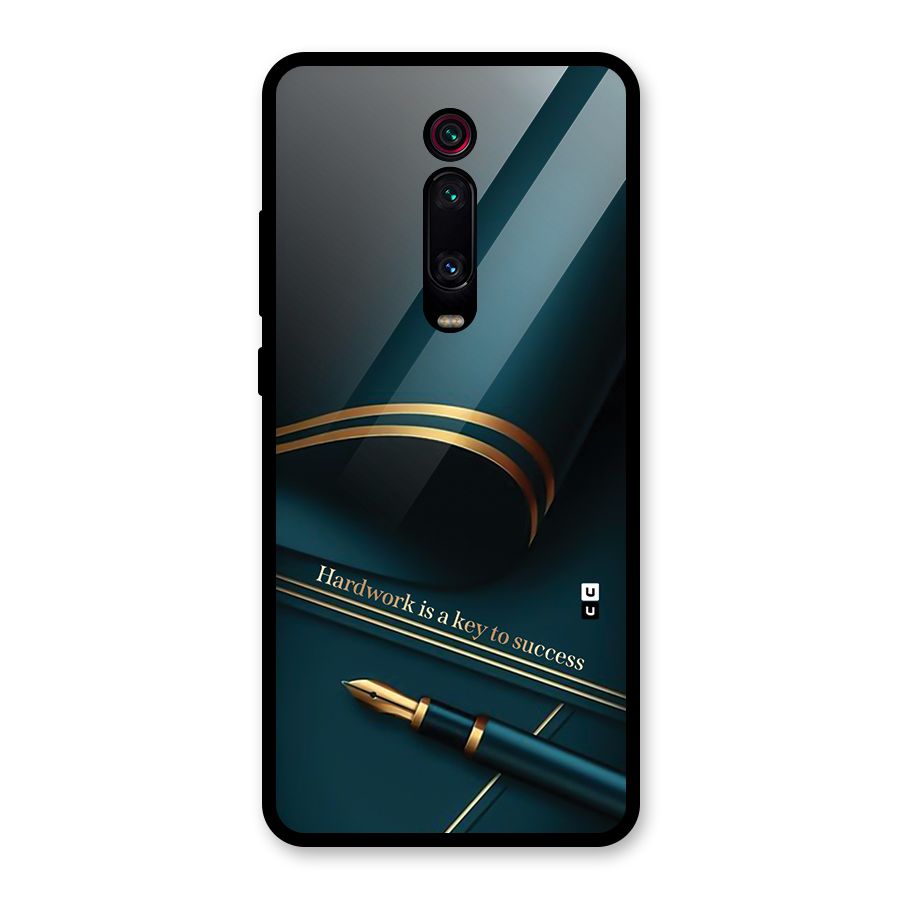 Hardwork Is Key Glass Back Case for Redmi K20
