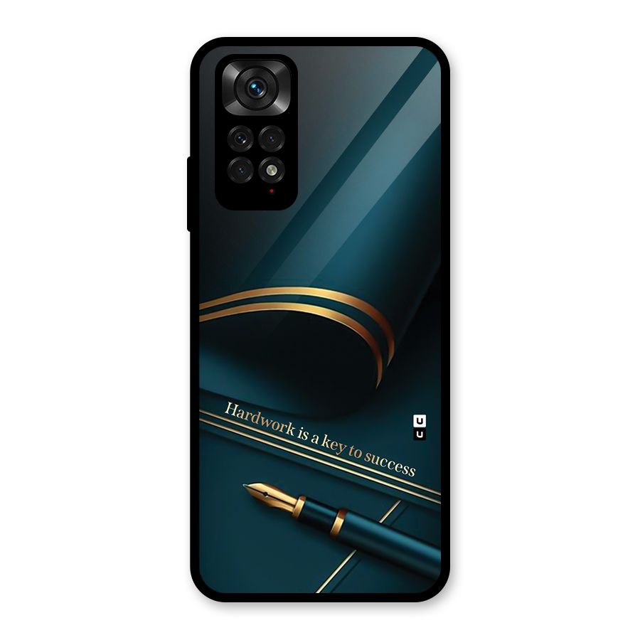 Hardwork Is Key Glass Back Case for Redmi Note 11S