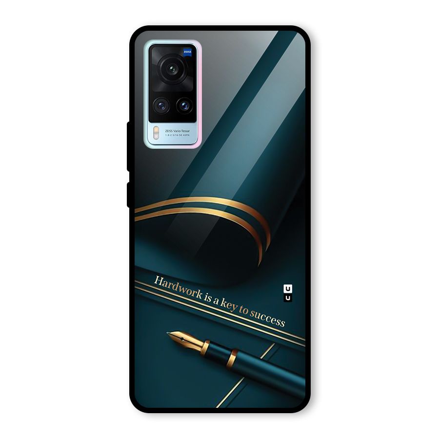 Hardwork Is Key Glass Back Case for Vivo X60