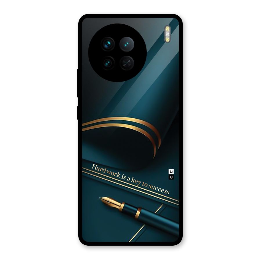 Hardwork Is Key Glass Back Case for Vivo X90