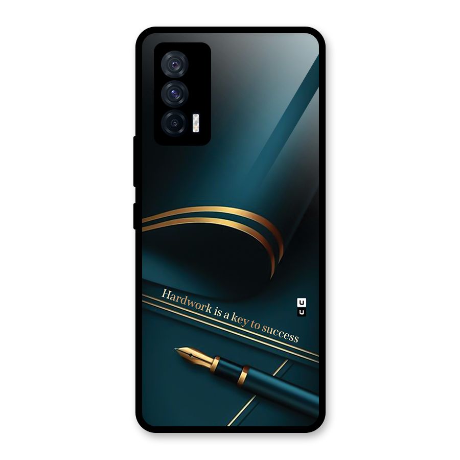 Hardwork Is Key Glass Back Case for Vivo iQOO 7 5G