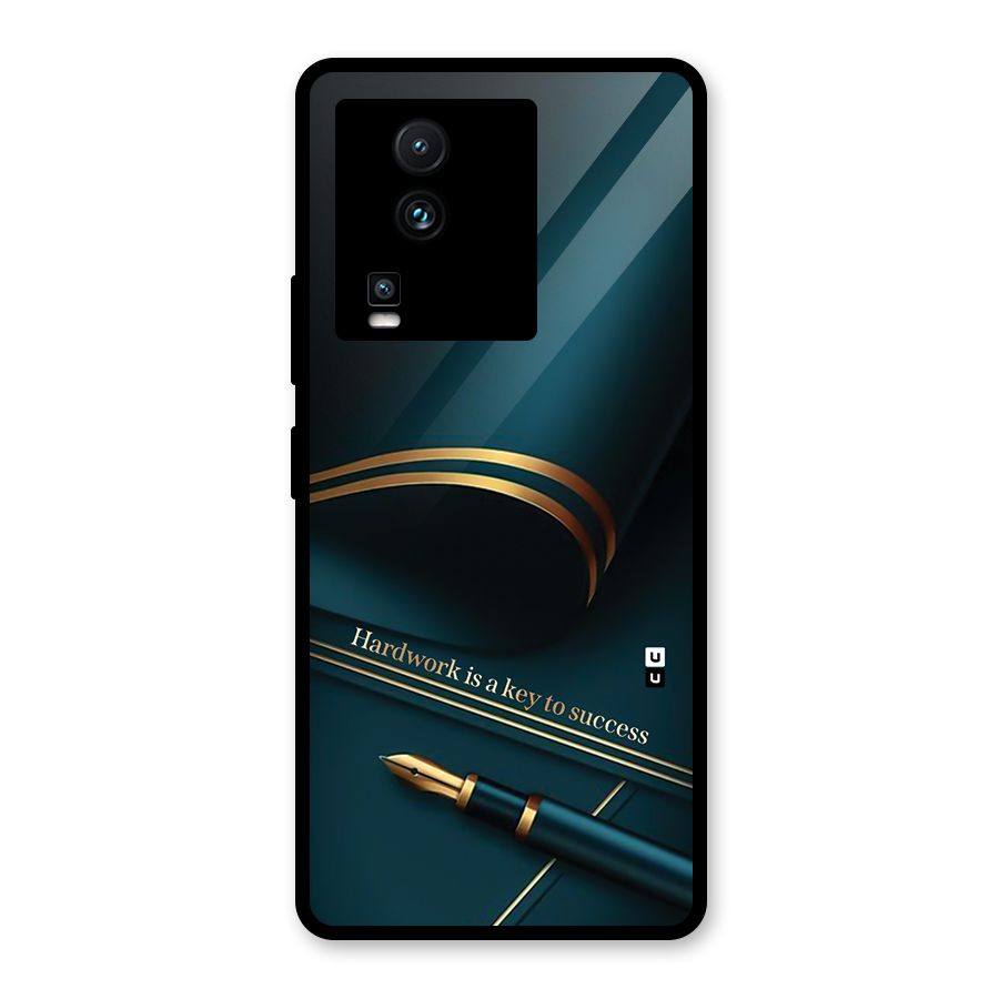 Hardwork Is Key Glass Back Case for Vivo iQOO Neo 7