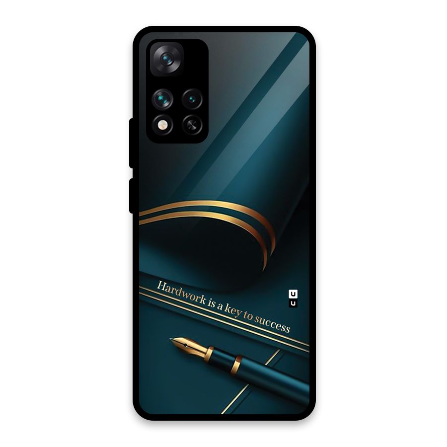 Hardwork Is Key Glass Back Case for Xiaomi 11i HyperCharge 5G