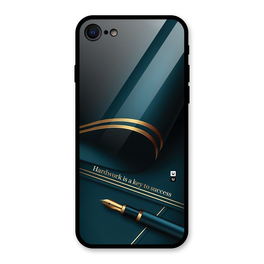 Hardwork Is Key Glass Back Case for iPhone 8