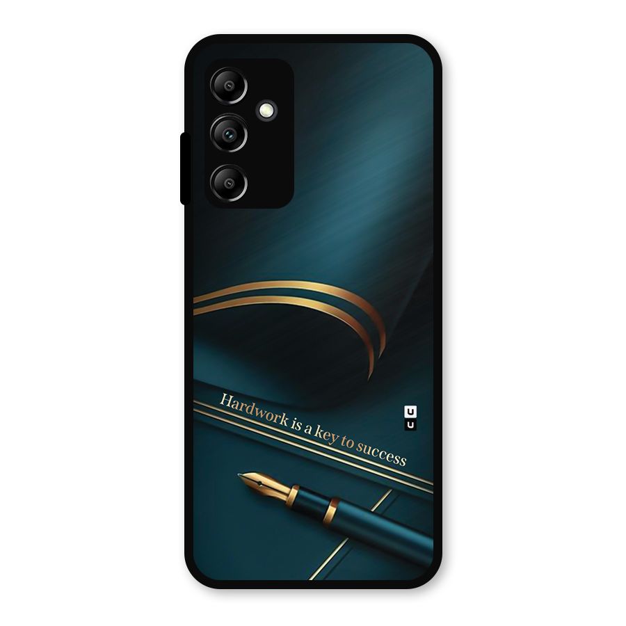 Hardwork Is Key Metal Back Case for Galaxy A14 5G