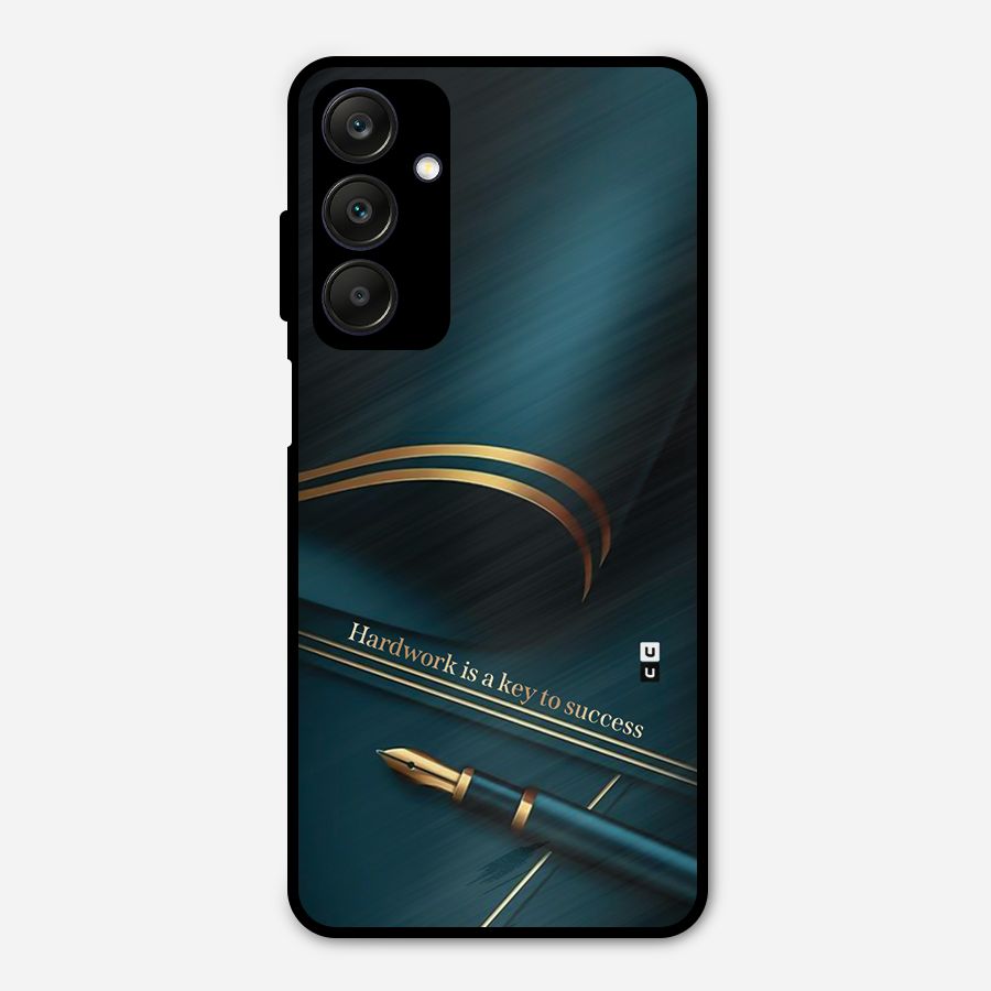 Hardwork Is Key Metal Back Case for Galaxy A25 5G