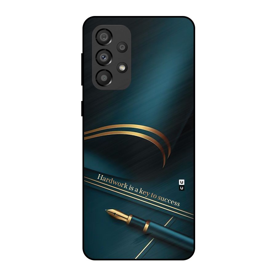 Hardwork Is Key Metal Back Case for Galaxy A33 5G