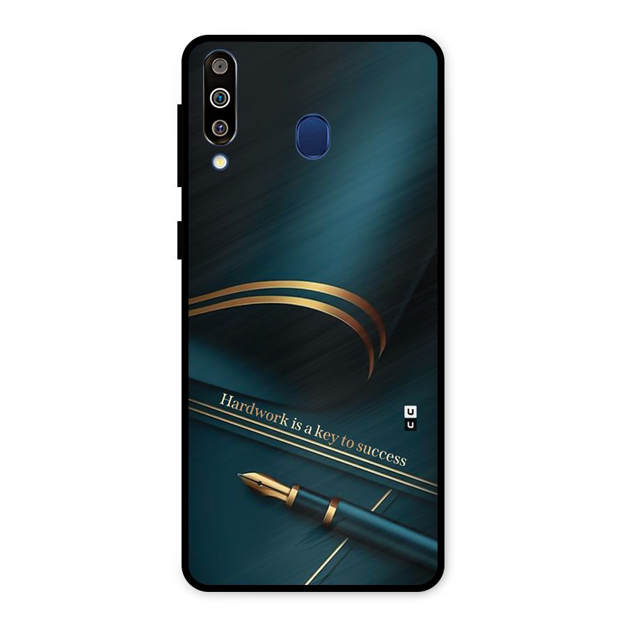Hardwork Is Key Metal Back Case for Galaxy M30