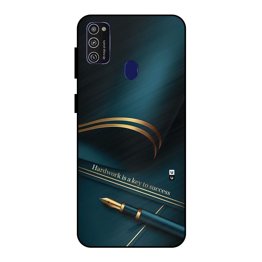 Hardwork Is Key Metal Back Case for Galaxy M30s