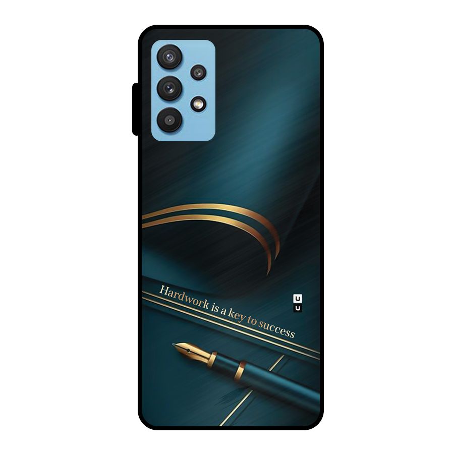 Hardwork Is Key Metal Back Case for Galaxy M32 5G