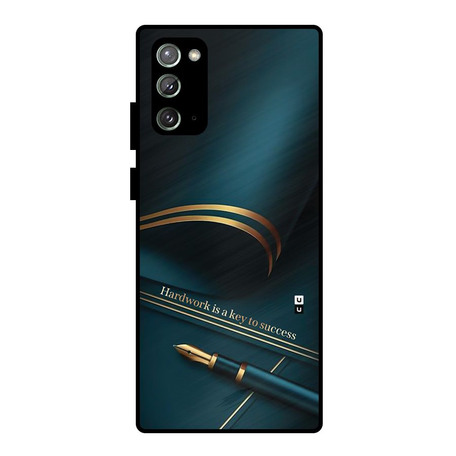 Hardwork Is Key Metal Back Case for Galaxy Note 20