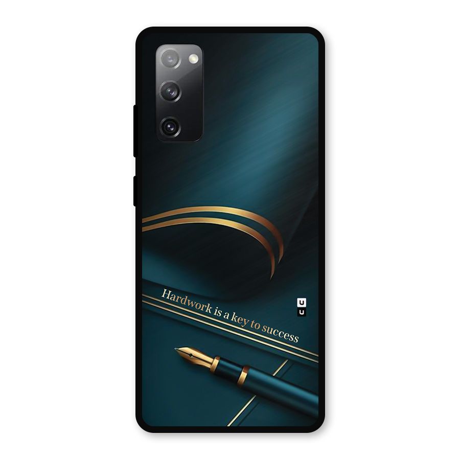 Hardwork Is Key Metal Back Case for Galaxy S20 FE
