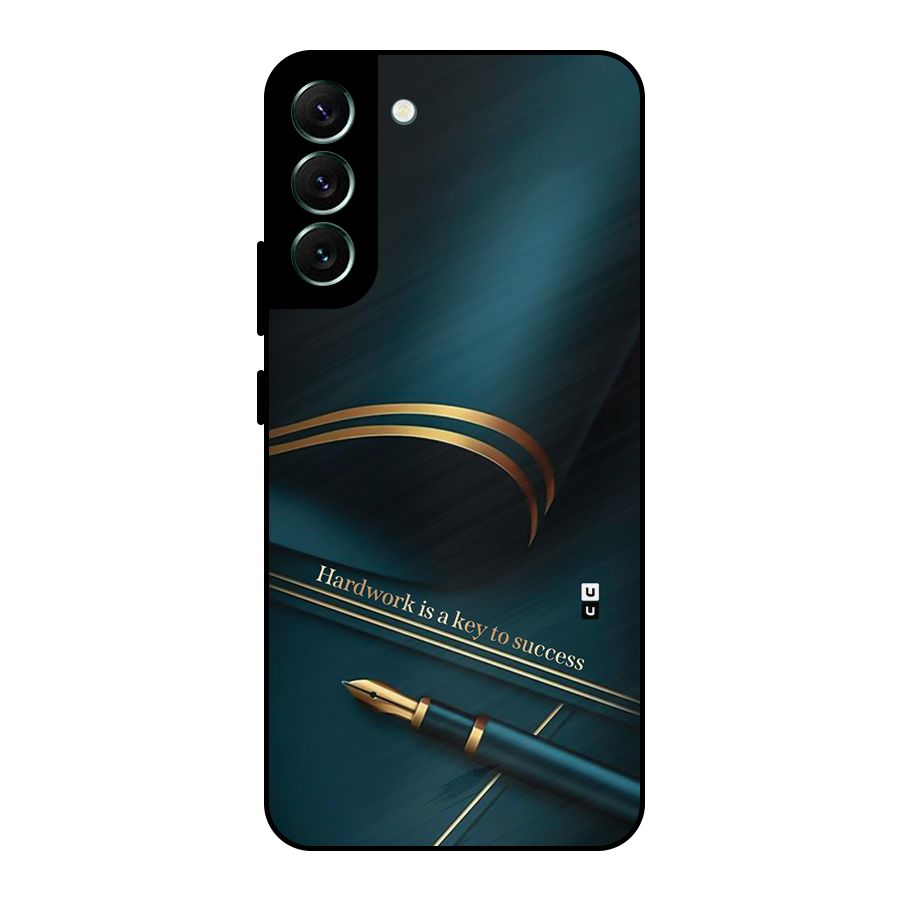 Hardwork Is Key Metal Back Case for Galaxy S22 Plus 5G
