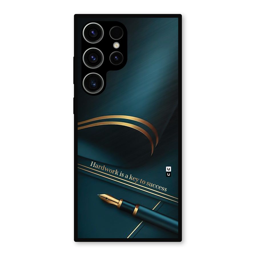 Hardwork Is Key Metal Back Case for Galaxy S23 Ultra