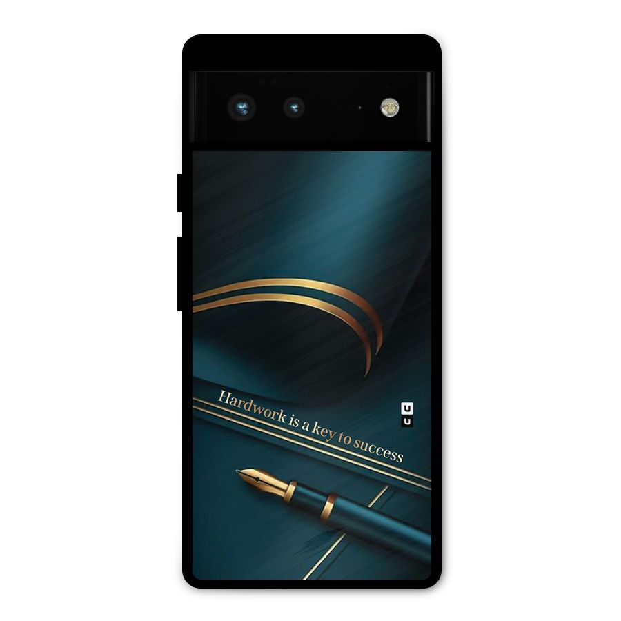 Hardwork Is Key Metal Back Case for Google Pixel 6