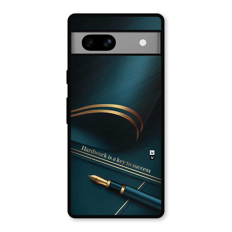 Hardwork Is Key Metal Back Case for Google Pixel 7a