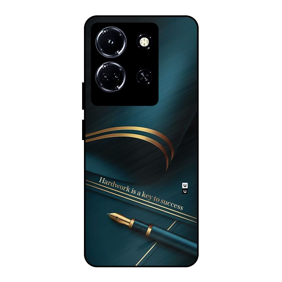 Hardwork Is Key Metal Back Case for Infinix Note 30 5G