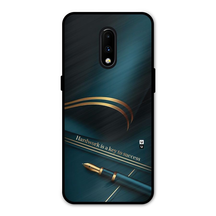 Hardwork Is Key Metal Back Case for OnePlus 7