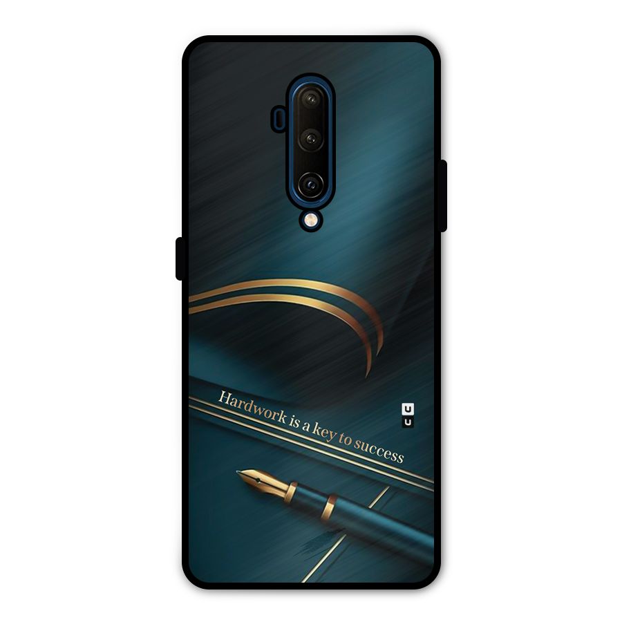 Hardwork Is Key Metal Back Case for OnePlus 7T Pro