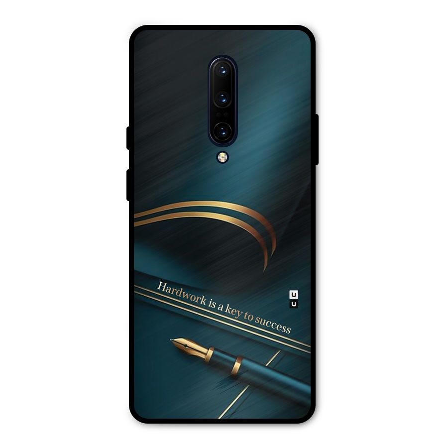 Hardwork Is Key Metal Back Case for OnePlus 7 Pro