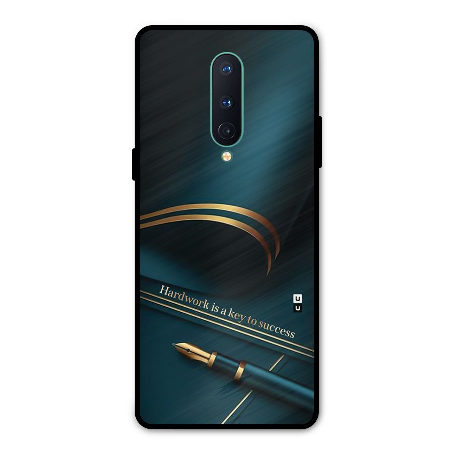 Hardwork Is Key Metal Back Case for OnePlus 8