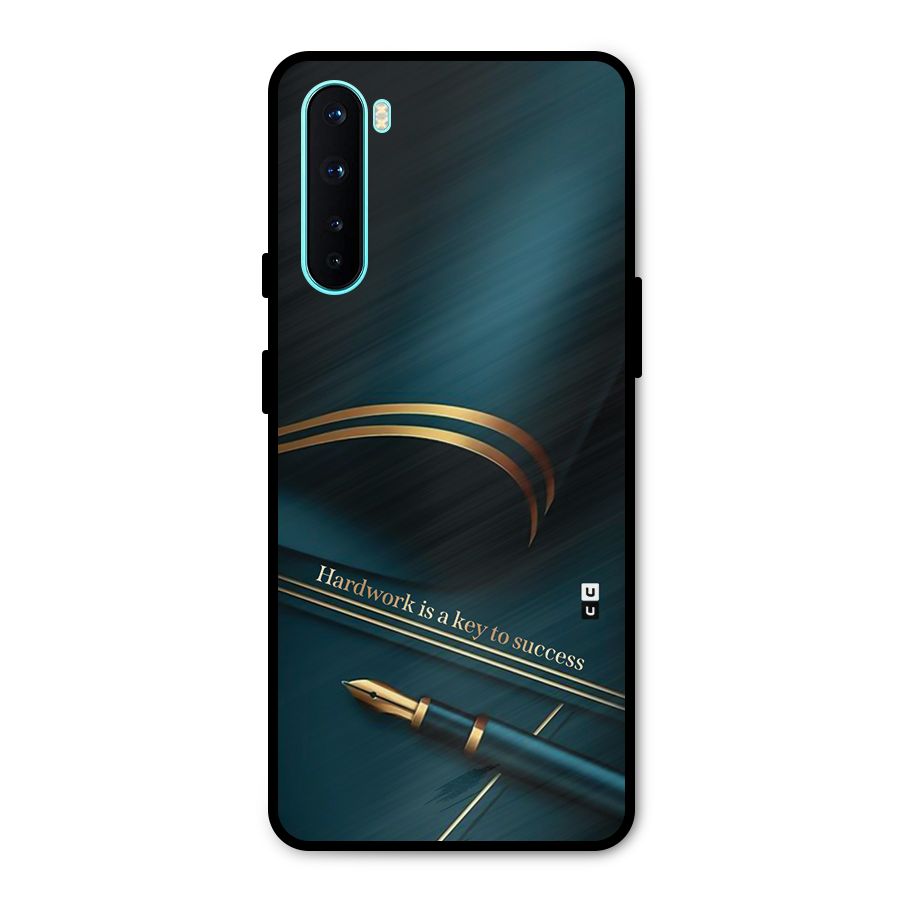 Hardwork Is Key Metal Back Case for OnePlus Nord