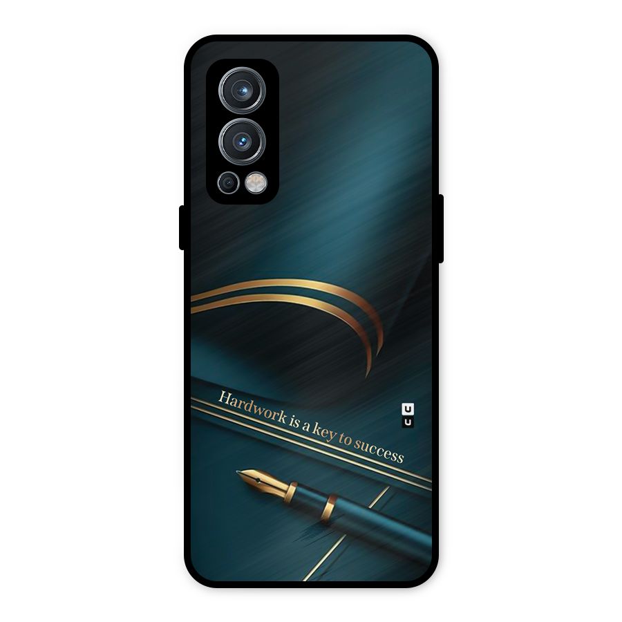 Hardwork Is Key Metal Back Case for OnePlus Nord 2 5G