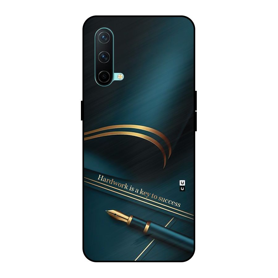 Hardwork Is Key Metal Back Case for OnePlus Nord CE 5G