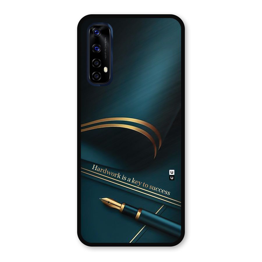 Hardwork Is Key Metal Back Case for Realme 7