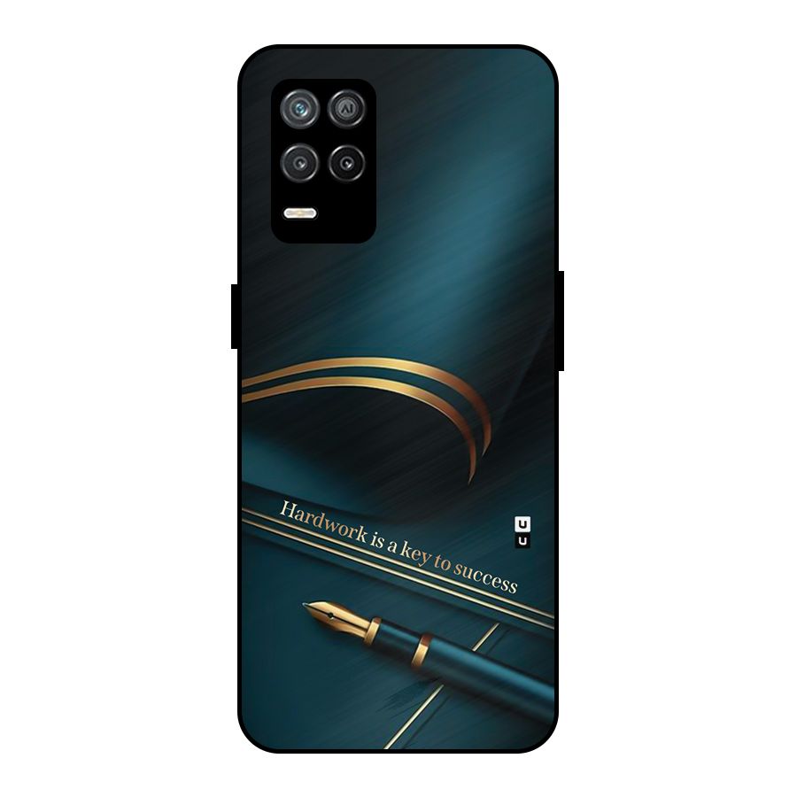 Hardwork Is Key Metal Back Case for Realme 9 5G