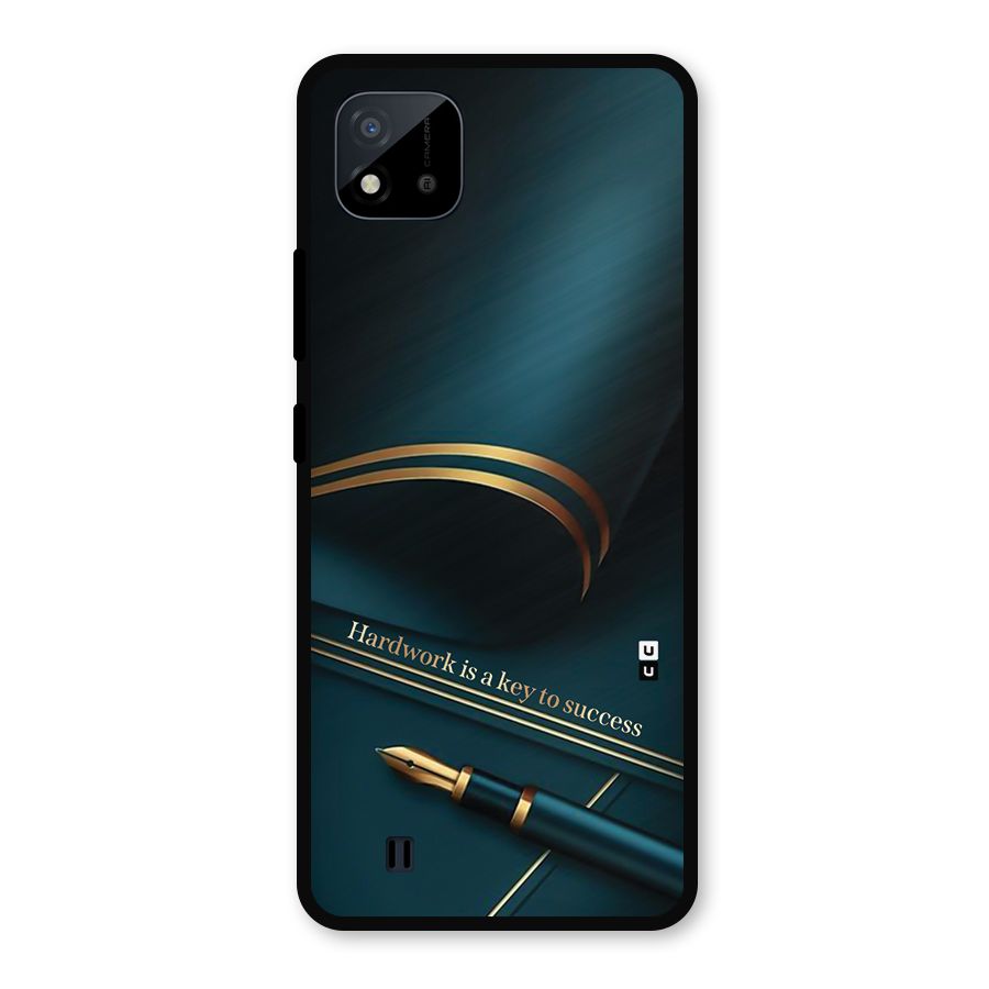 Hardwork Is Key Metal Back Case for Realme C11 2021