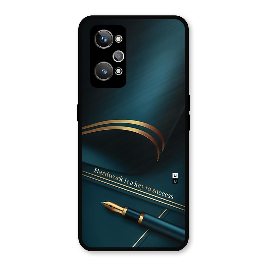 Hardwork Is Key Metal Back Case for Realme GT 2