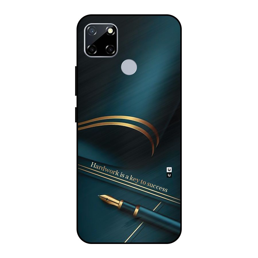Hardwork Is Key Metal Back Case for Realme Narzo 20