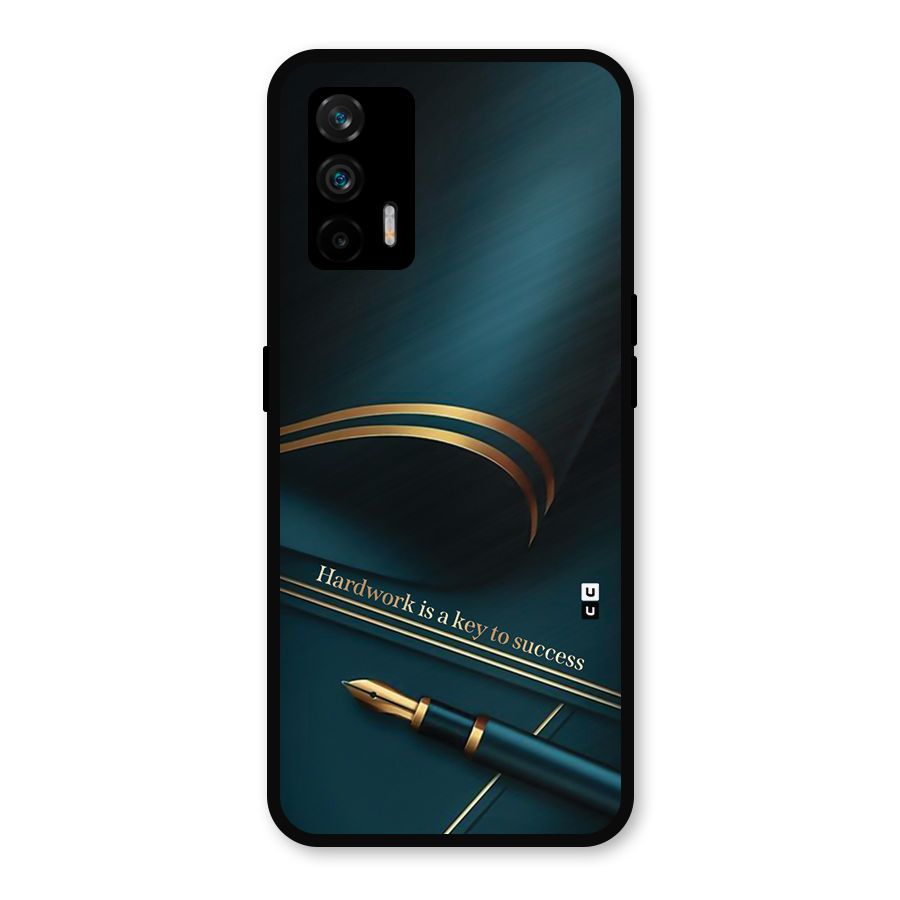 Hardwork Is Key Metal Back Case for Realme X7 Max