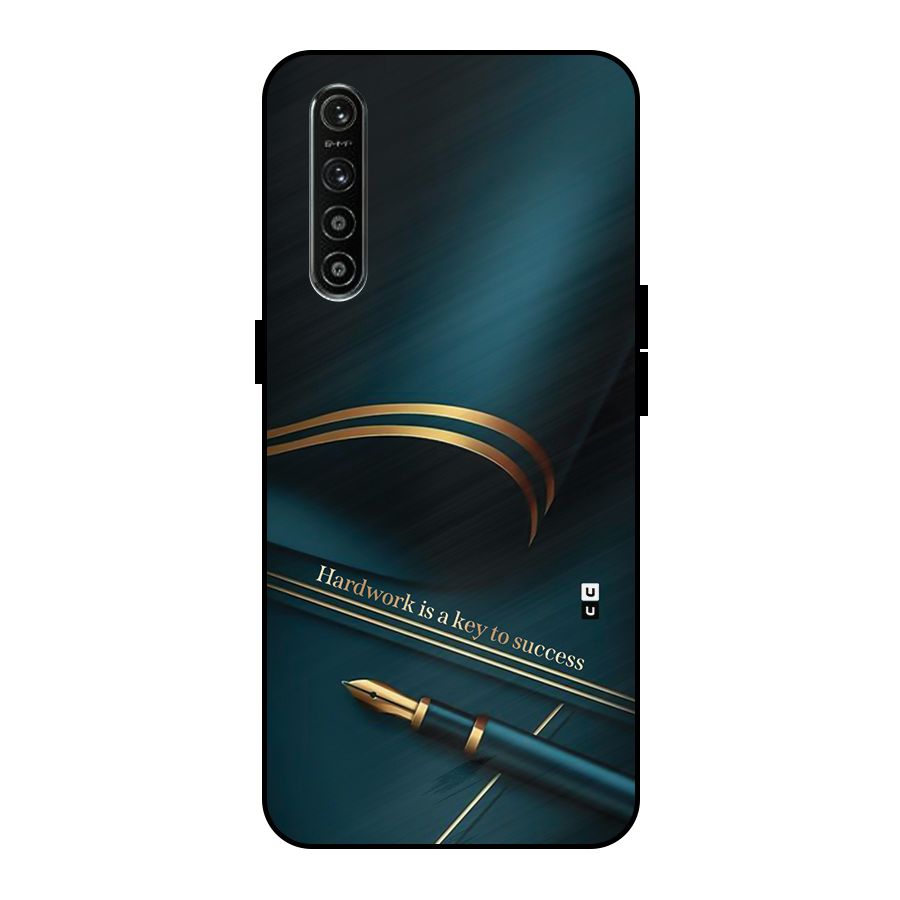 Hardwork Is Key Metal Back Case for Realme XT