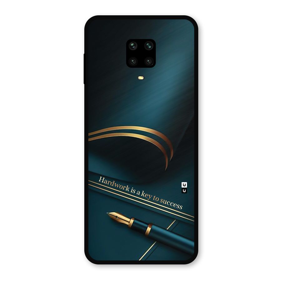 Hardwork Is Key Metal Back Case for Redmi Note 10 Lite