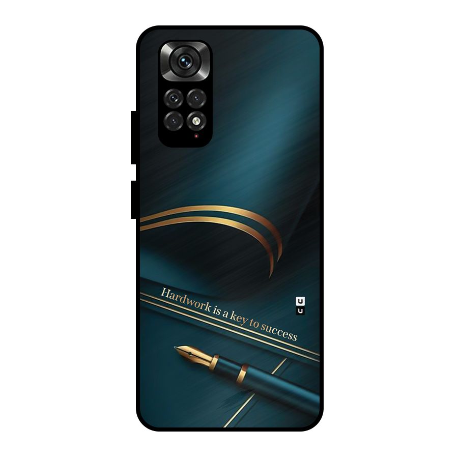 Hardwork Is Key Metal Back Case for Redmi Note 11 Pro Plus 5G