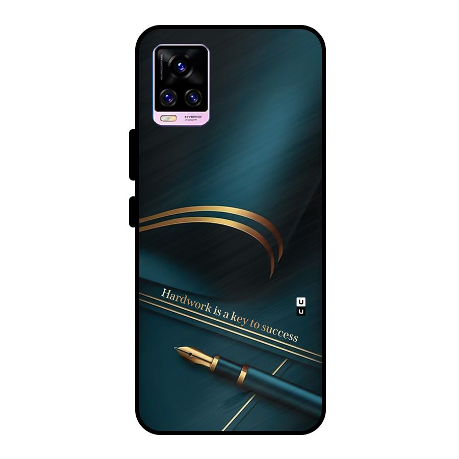 Hardwork Is Key Metal Back Case for Vivo V20 Pro