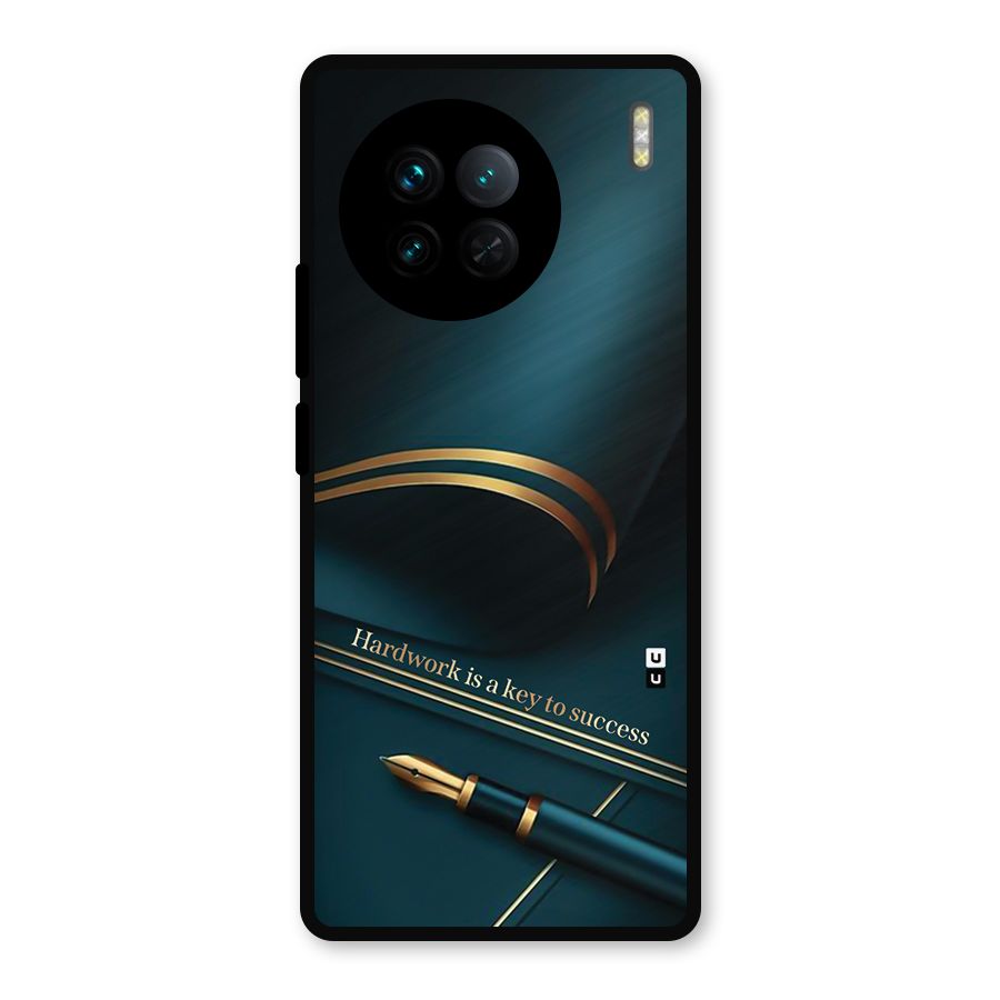 Hardwork Is Key Metal Back Case for Vivo X90