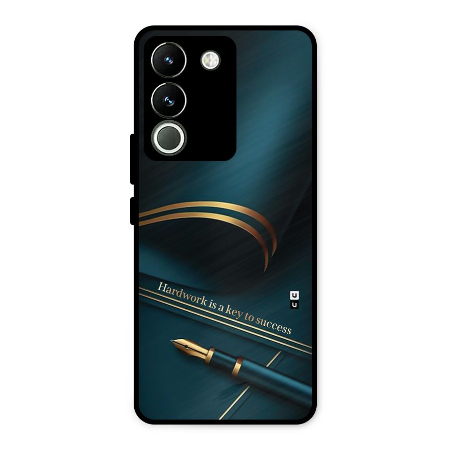 Hardwork Is Key Metal Back Case for Vivo Y200