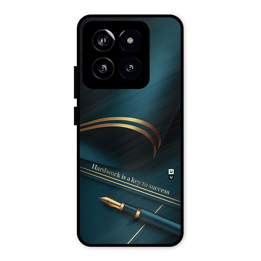 Hardwork Is Key Metal Back Case for Xiaomi 14