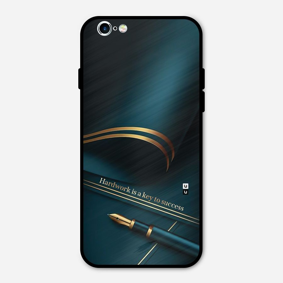 Hardwork Is Key Metal Back Case for iPhone 6 6s