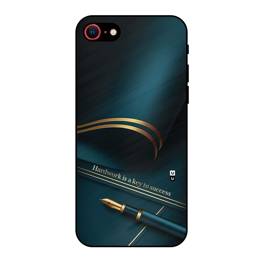 Hardwork Is Key Metal Back Case for iPhone 7