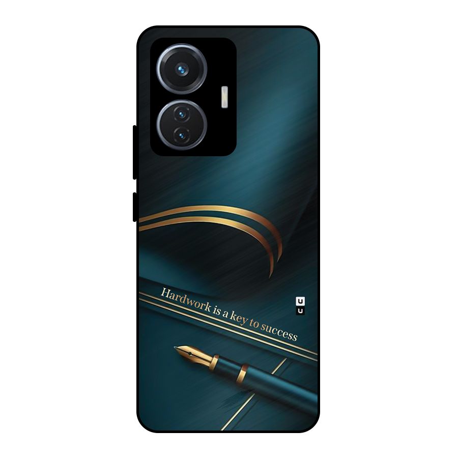 Hardwork Is Key Metal Back Case for iQOO Z6 44W