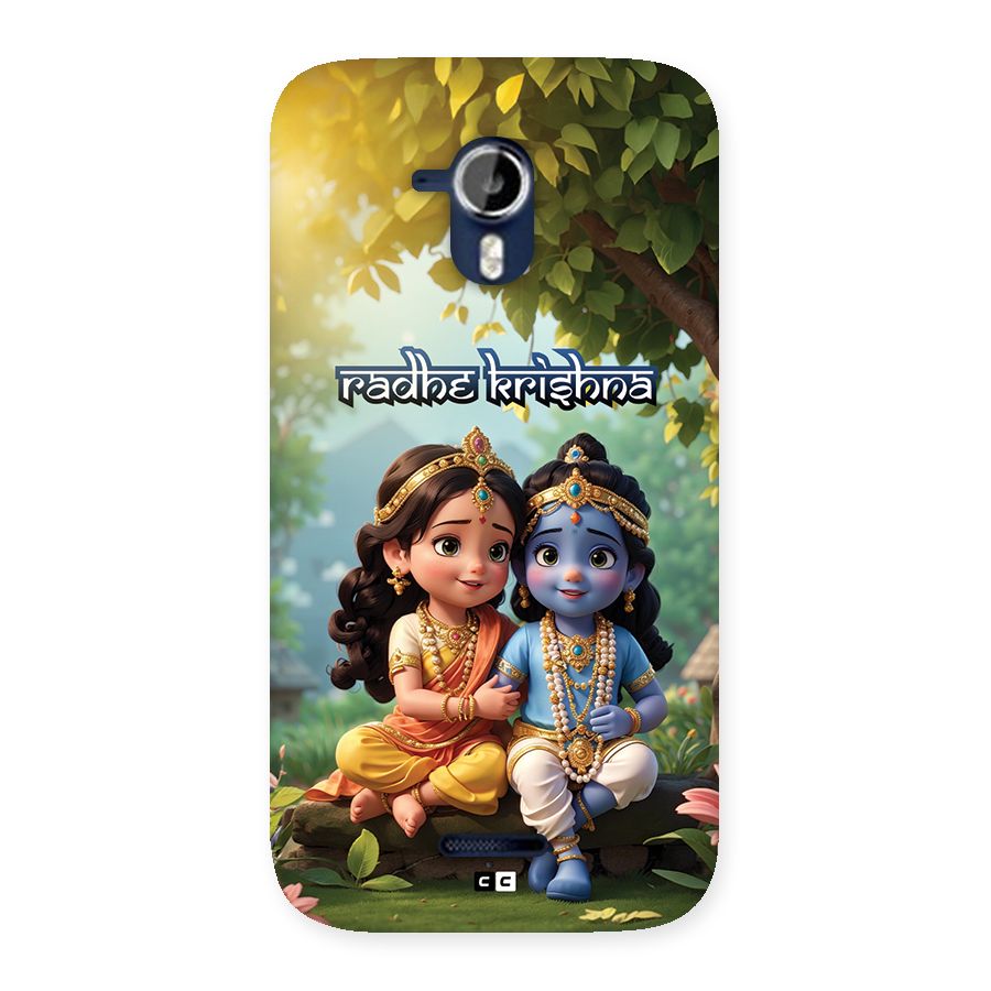 Hare Radhe Krishna Back Case for Canvas Magnus A117