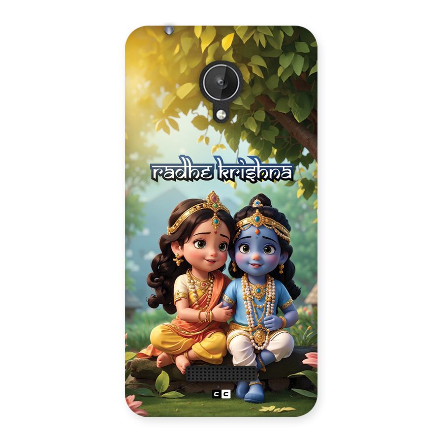 Hare Radhe Krishna Back Case for Canvas Spark Q380