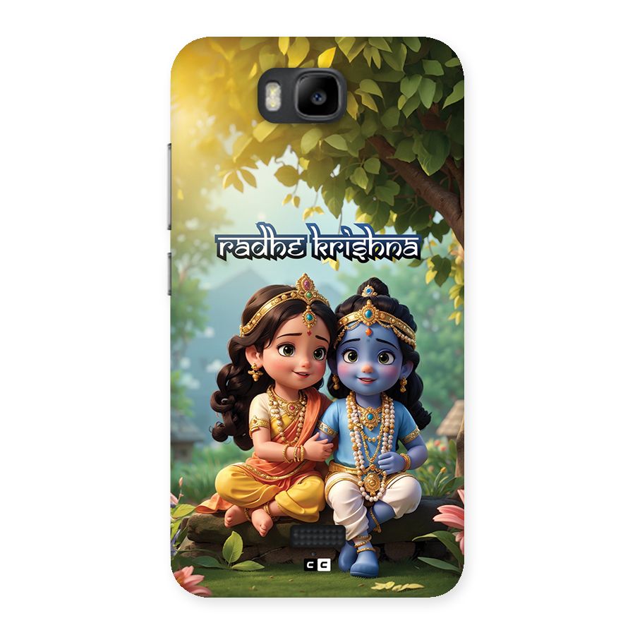 Hare Radhe Krishna Back Case for Honor Bee