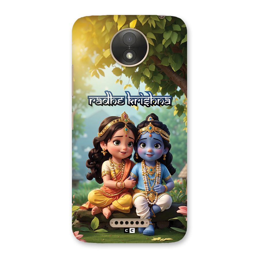 Hare Radhe Krishna Back Case for Moto C Plus