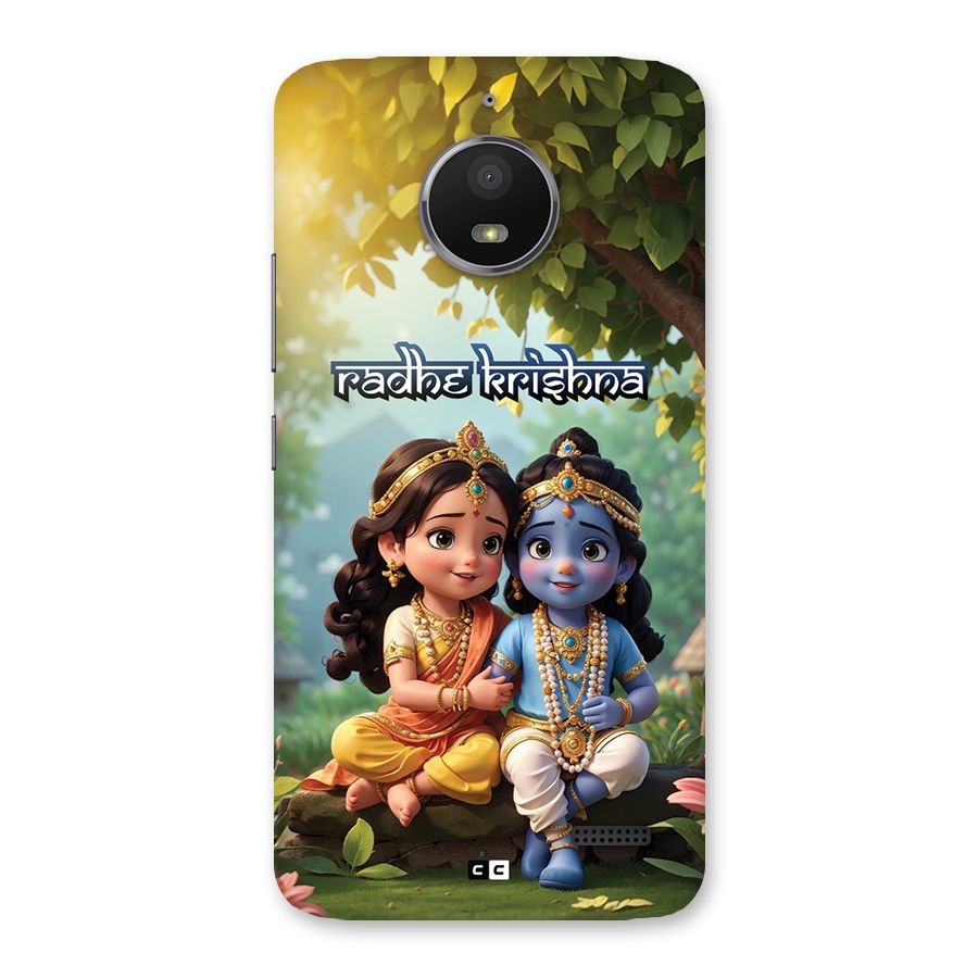 Hare Radhe Krishna Back Case for Moto E4